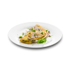 Omeleta s bylinkami proteínové hlavné jedlo