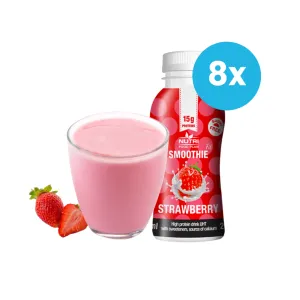 Jahodové proteínové smoothie balenie 8 kusov